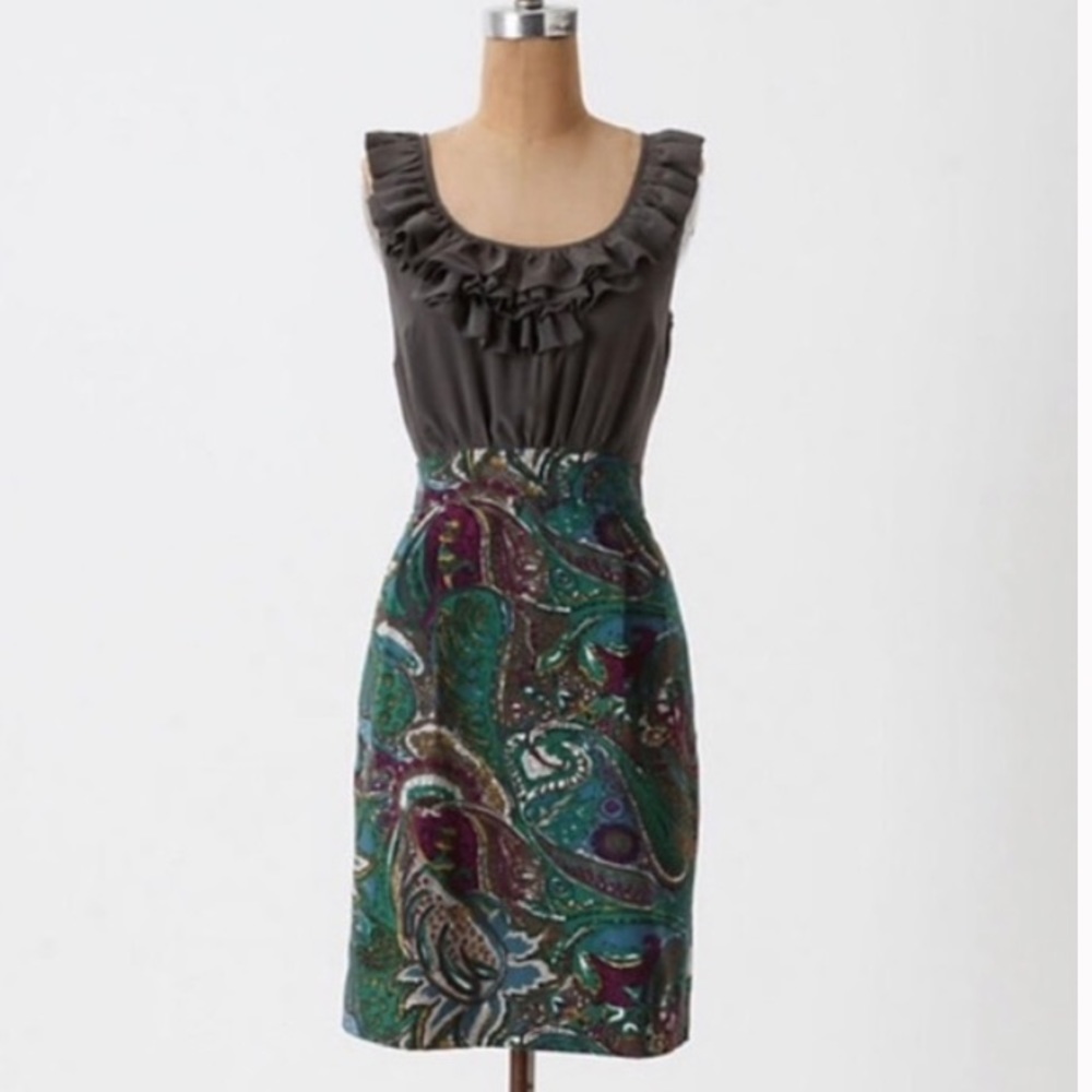 Anthropologie Maeve Seaside Fields Dress